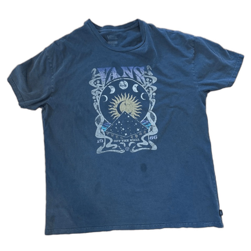 Vans Celestial Moon Astrology Graphic Tee Dark Gray XL